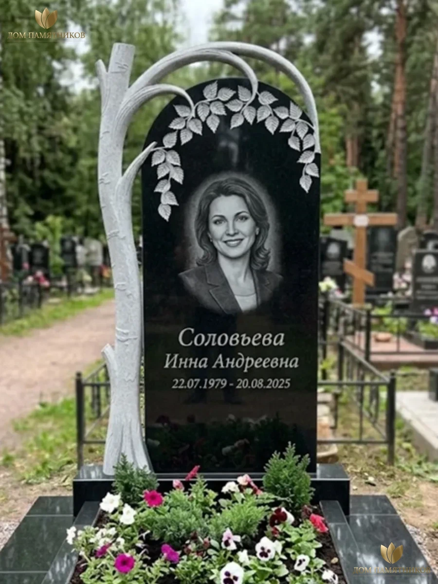 Памятник из гранита Березка 2